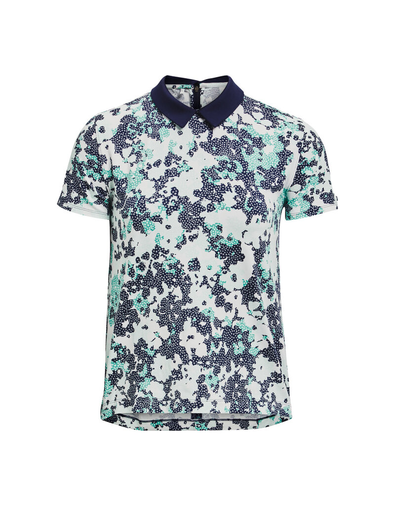 Under Armour UA Zinger Rise SS Polo-Midnight Navy / Neptune / Metallic Silver