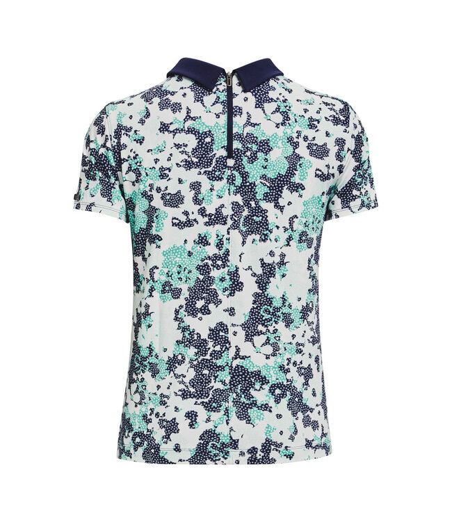 Under Armour UA Zinger Rise SS Polo-Midnight Navy / Neptune / Metallic Silver