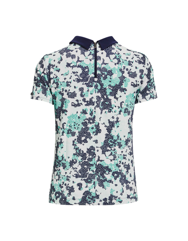 Under Armour UA Zinger Rise SS Polo-Midnight Navy / Neptune / Metallic Silver