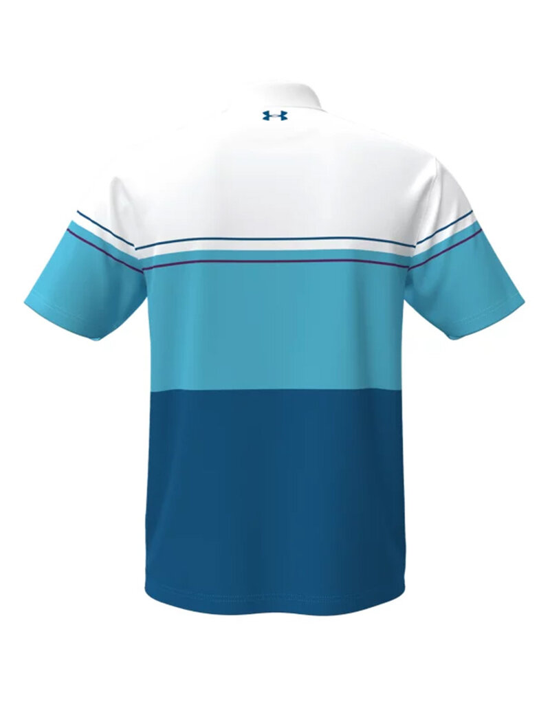 Under Armour UA Playoff Polo 2.0-White / Opal Blue / Black
