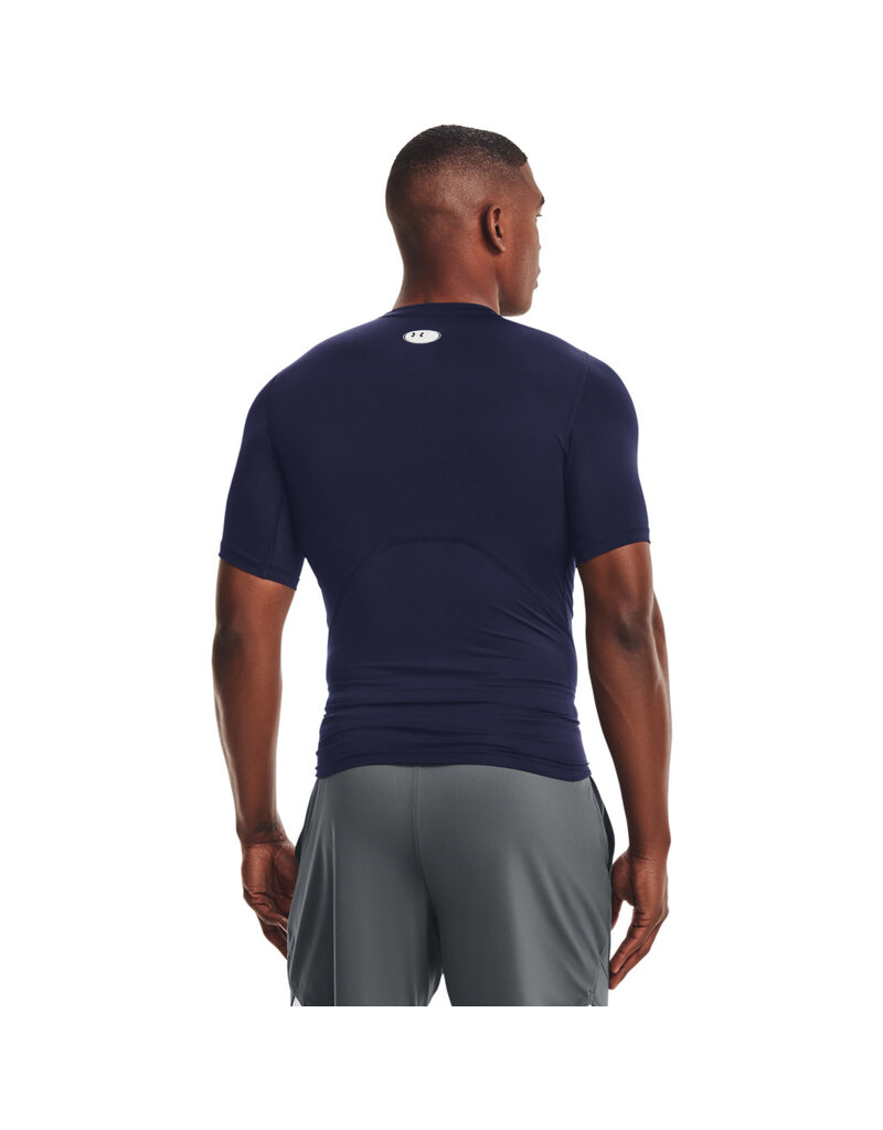 Under Armour UA HG Armor Comp SS- Navy - Blue - Men