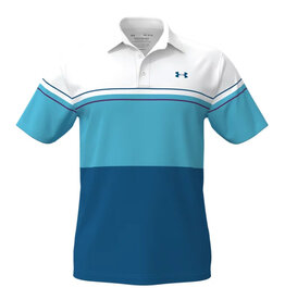 Under Armour UA Playoff Polo 2.0-White / Opal Blue / Black