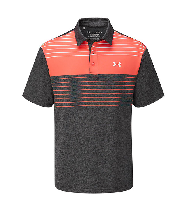 Under Armour UA Playoff Polo 2.0-Schwarz / Giftrot - Männer