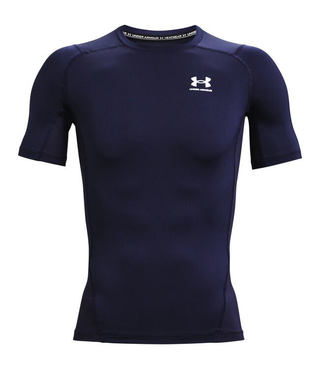 Under Armour UA HG Armor Comp SS - Marine - Bleu - Homme
