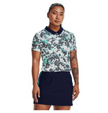 Under Armour UA Zinger Rise SS Polo-Midnight Navy / Neptune / Metallic Silver