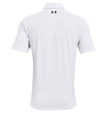 Under Armour T2G Polo-Wit / Pitch Grijs / Heren - Golfpolo