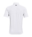 Under Armour T2G Polo-Wit / Pitch Grijs / Heren - Golfpolo