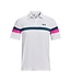 Under Armour T2G Blocked Polo-White / Rebel Pink / Static Blue