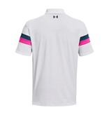 Under Armour T2G Blocked Polo-White / Rebel Pink / Static Blue