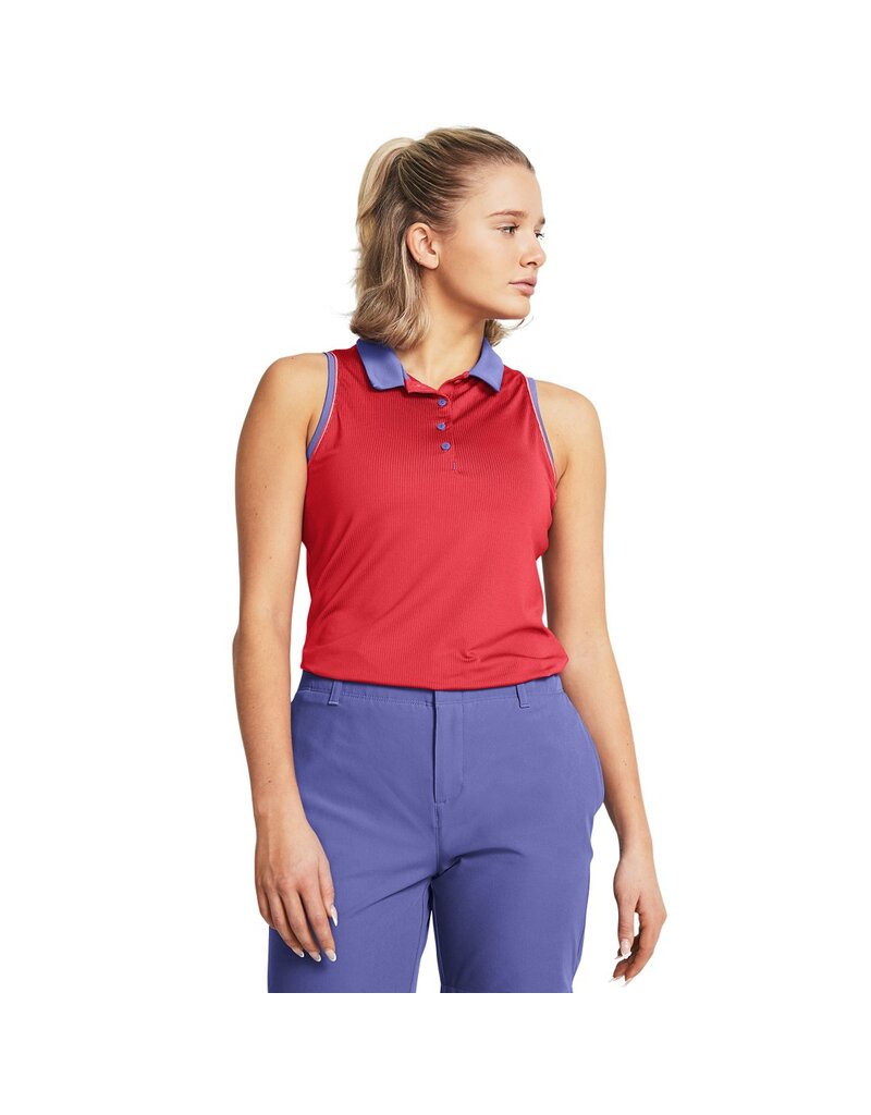 Under Armour Damespolo UA Playoff Jacquard zonder mouwen