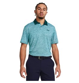 Under Armour Herenpolo UA Tee To Green Printed - Teal