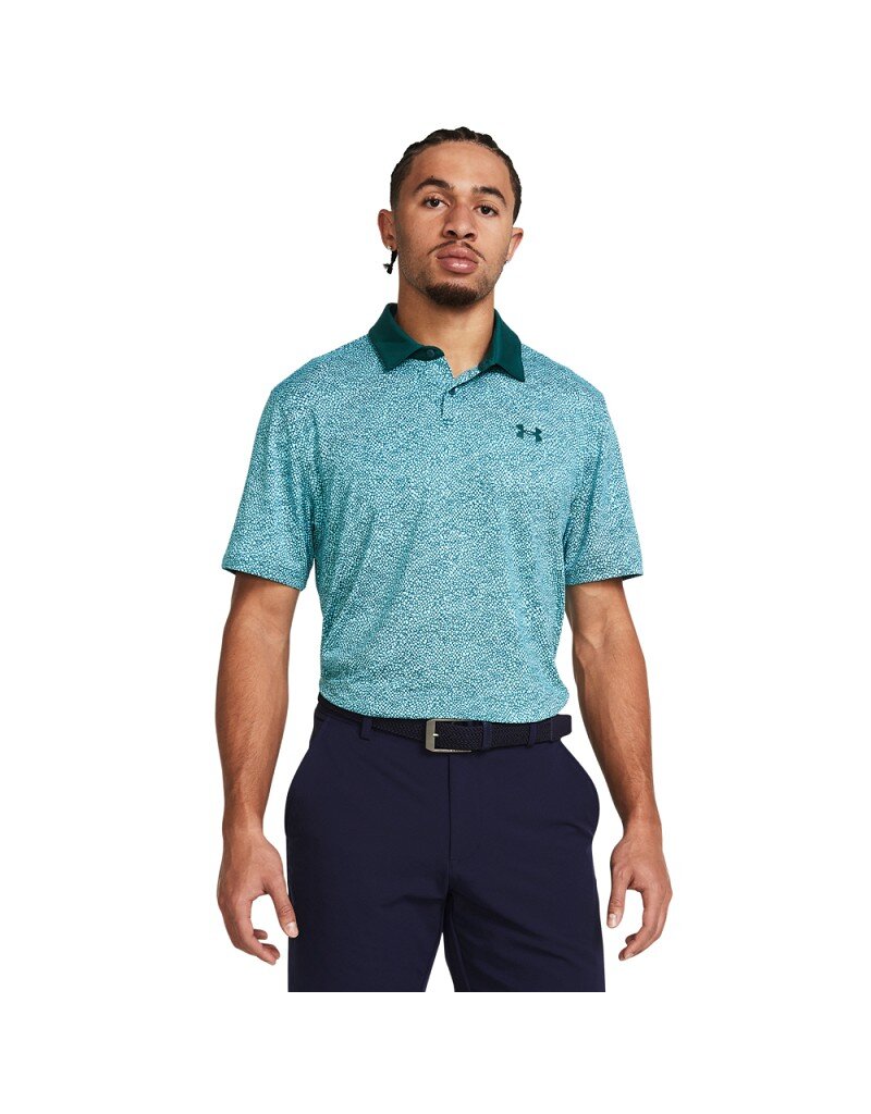Under Armour Herenpolo UA Tee To Green Printed