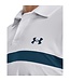 Under Armour T2G Blocked Polo-White / Rebel Pink / Static Blue