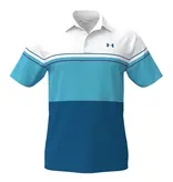 Under Armour UA Playoff Polo 2.0-White / Opal Blue / Black