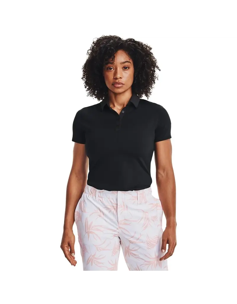 Under Armour Polo UA Zinger Manga Corta-Negro / / Negro
