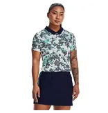 Under Armour UA Zinger Rise SS Polo-Midnight Navy / Neptune / Metallic Silver