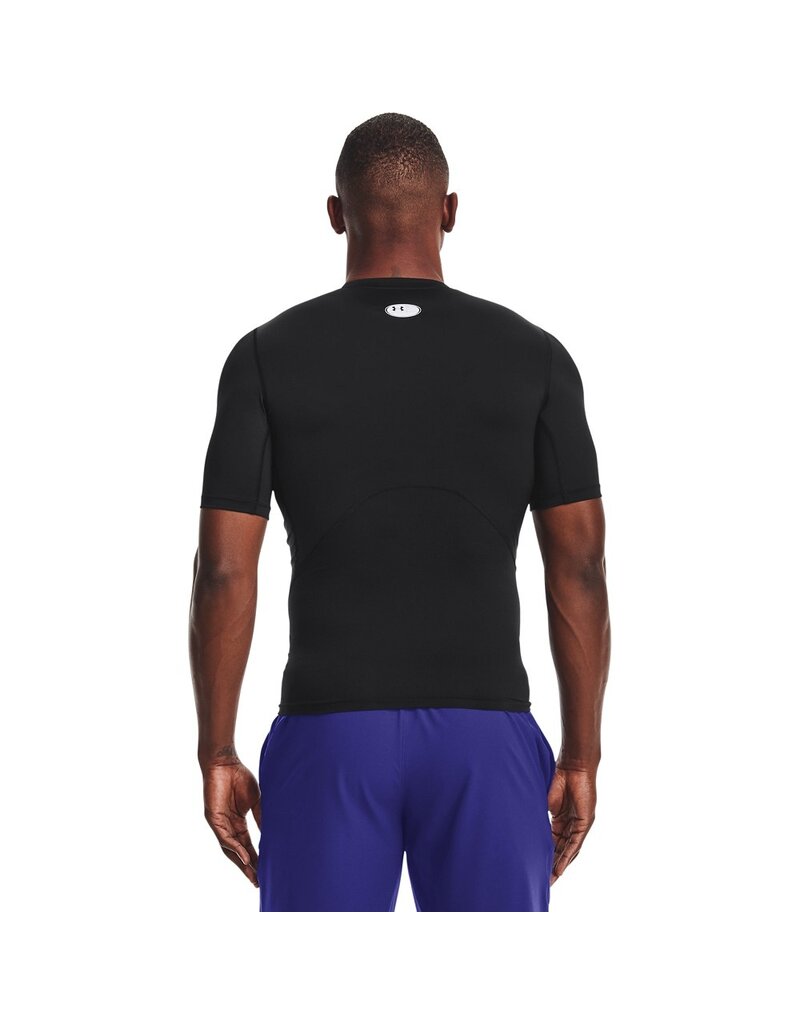 Under Armour HG Compressie SS-Zwart T-shirt Fitness - Mannen