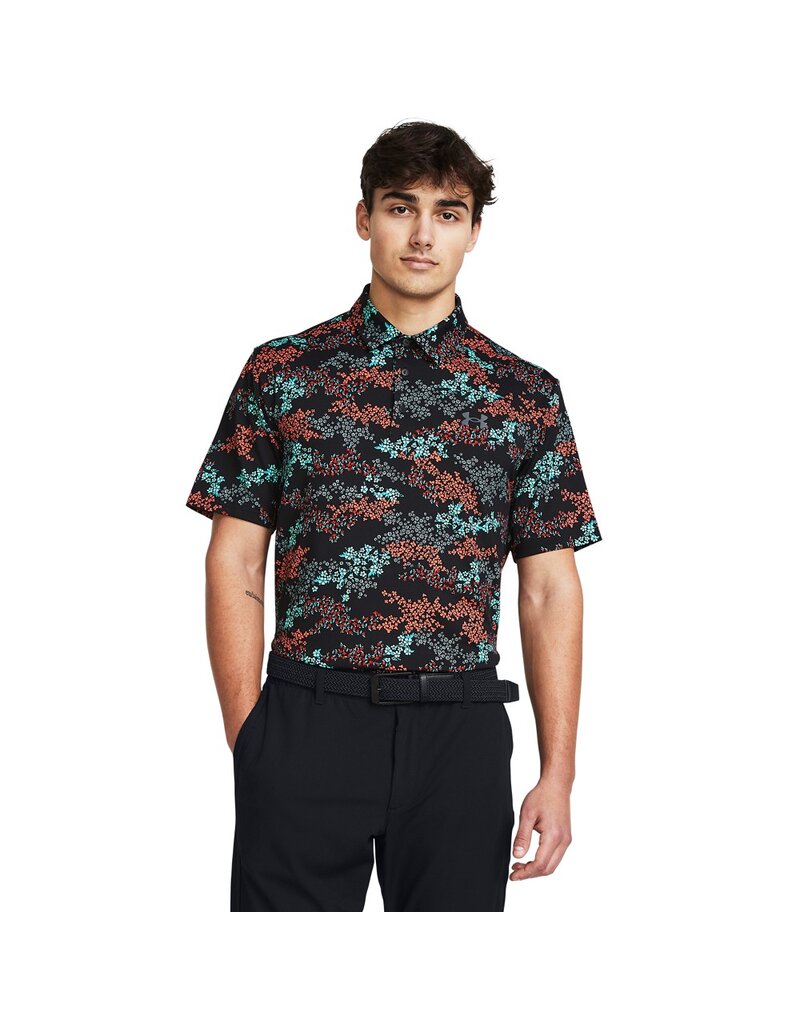 Under Armour Herenpolo UA Playoff 3.0 Printed - Golf - Muticolour / Teal / Azalea / Camo