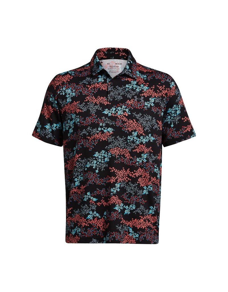 Under Armour Herenpolo UA Playoff 3.0 Printed - Golf - Muticolour / Teal / Azalea / Camo