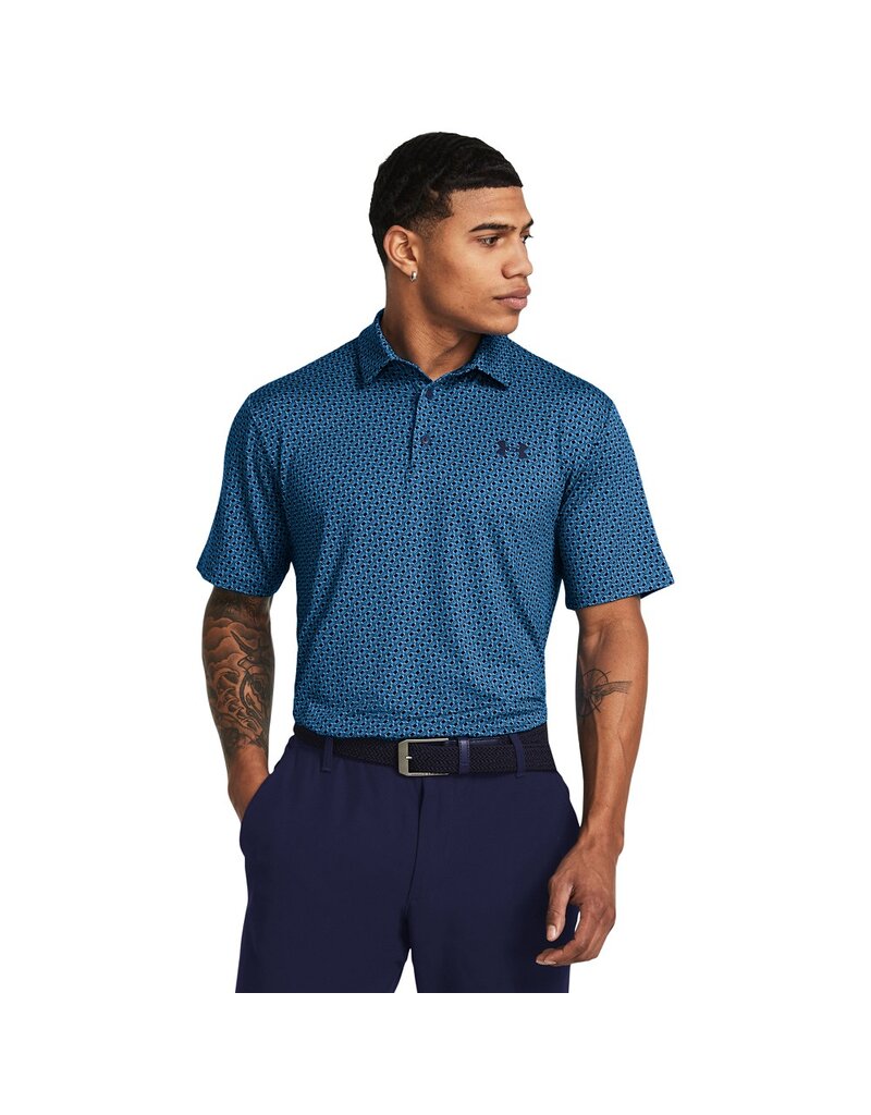 Under Armour Herenpolo UA Playoff 3.0 Printed / Blauw