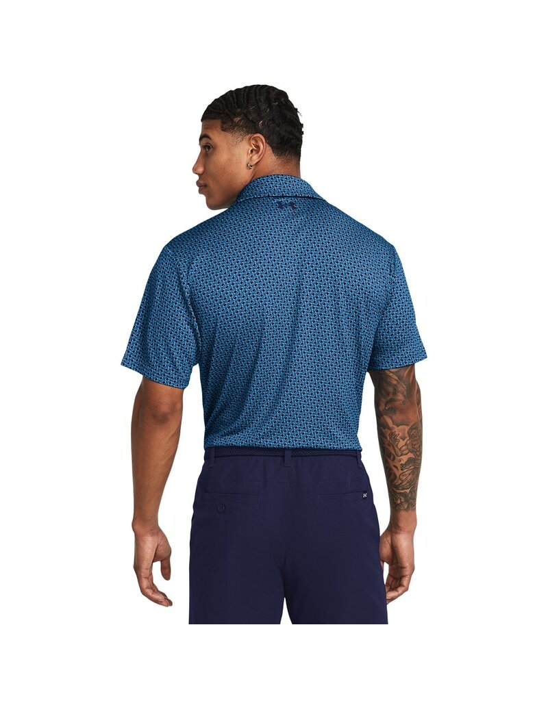 Under Armour Herenpolo UA Playoff 3.0 Printed / Blauw