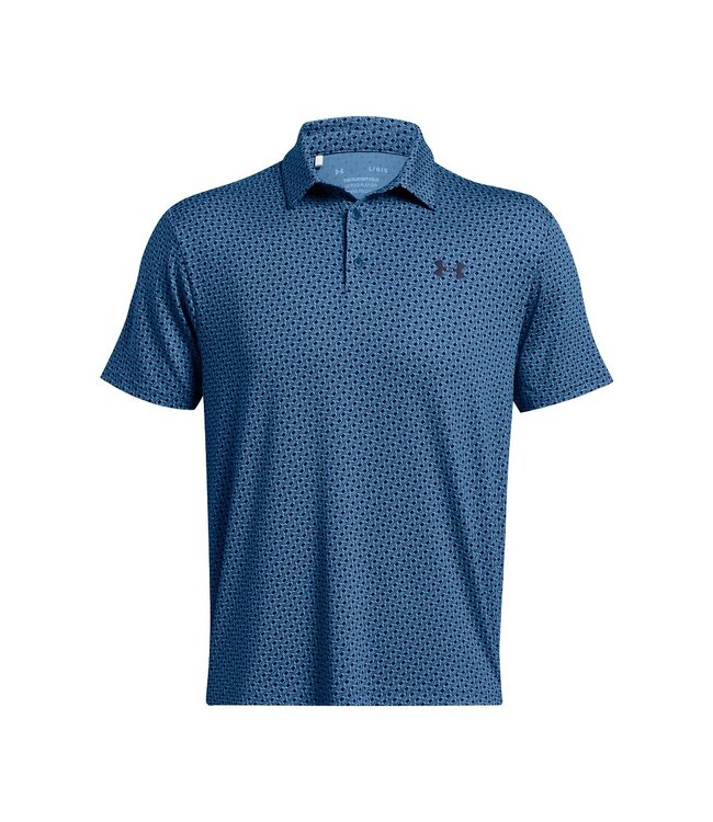 Under Armour Herenpolo UA Playoff 3.0 Printed / Blauw