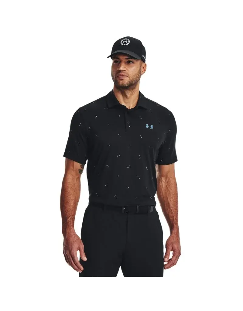 Under Armour Playoff Polo 3.0 Print Zwart - Golf Polo - Mannen