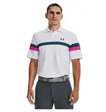 Under Armour T2G Blocked Polo-White / Rebel Pink / Static Blue
