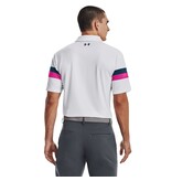 Under Armour T2G Blocked Polo-White / Rebel Pink / Static Blue