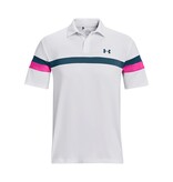 Under Armour T2G Blocked Polo-White / Rebel Pink / Static Blue