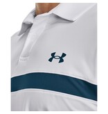 Under Armour T2G Blocked Polo-White / Rebel Pink / Static Blue