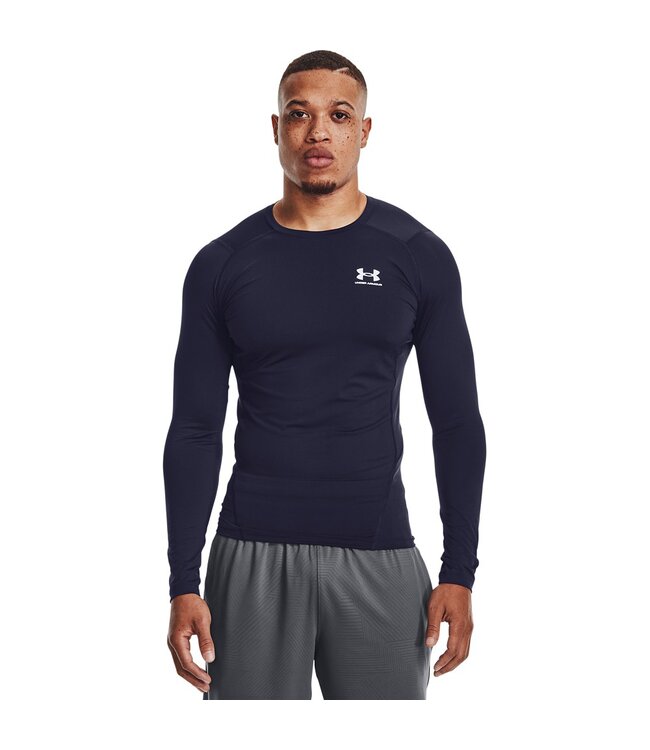 Under Armour UA HG Armor Comp LS - Marineblau - Herren