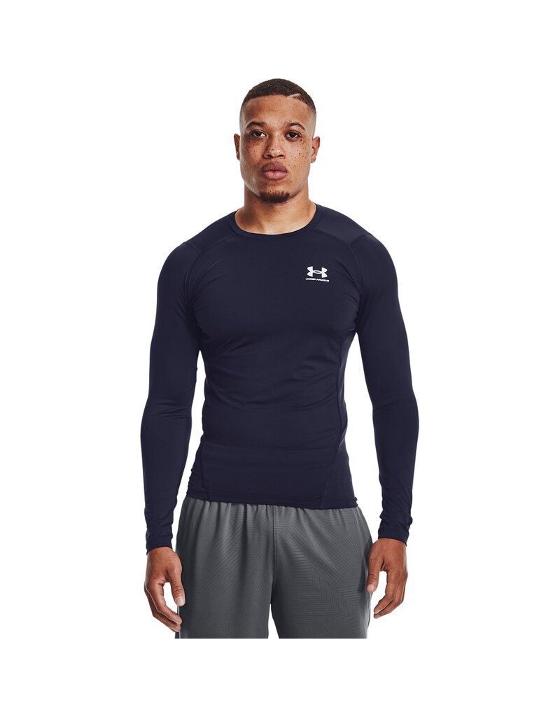 Under Armour UA HG Armor Comp LS - Marineblau - Herren