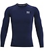 Under Armour UA HG Armor Comp LS - Marineblau - Herren