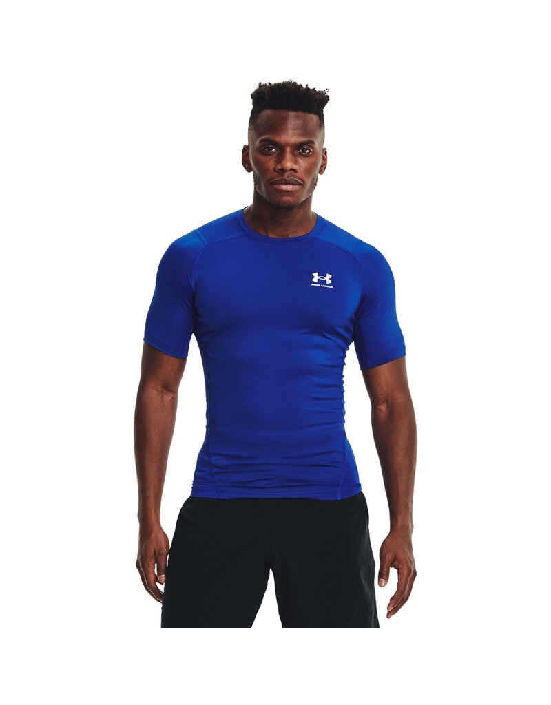 Under Armour Herenshirt HeatGear® Armour met korte mouwen - Blauw