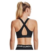 Under Armour UA Crossback Mid Bra-Schwarz / Grau