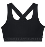 Under Armour Sujetador UA Crossback Mid-Negro / Gris
