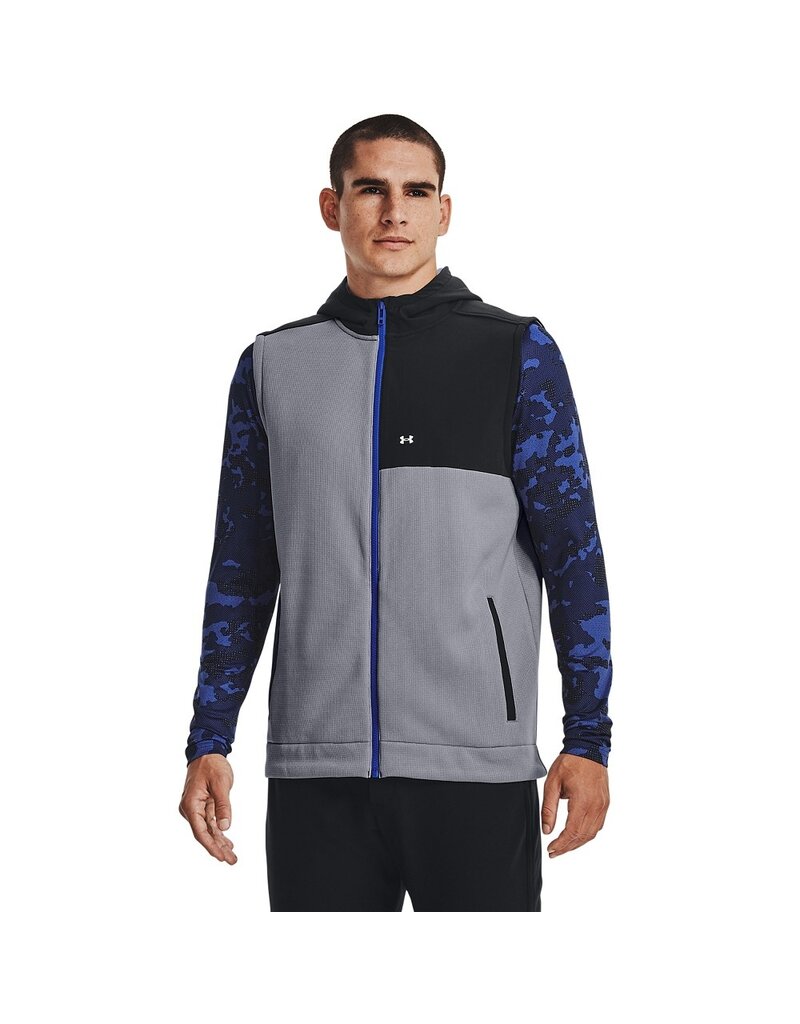 Under Armour UA Storm SweaterFleece Vest - Grijs / Licht Blauw  / Wit