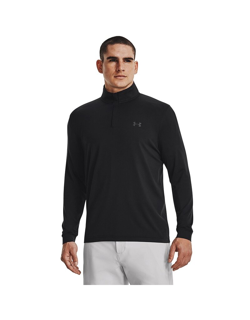 Under Armour Heren golftrui UA Playoff met korte rits - Zwart
