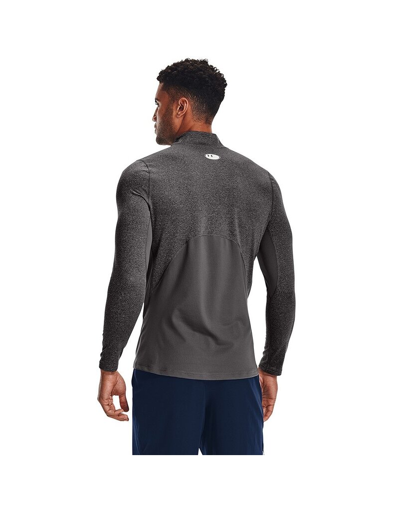 Under Armour UA CG Armour Fitted Mock // Light Heather // Zwart