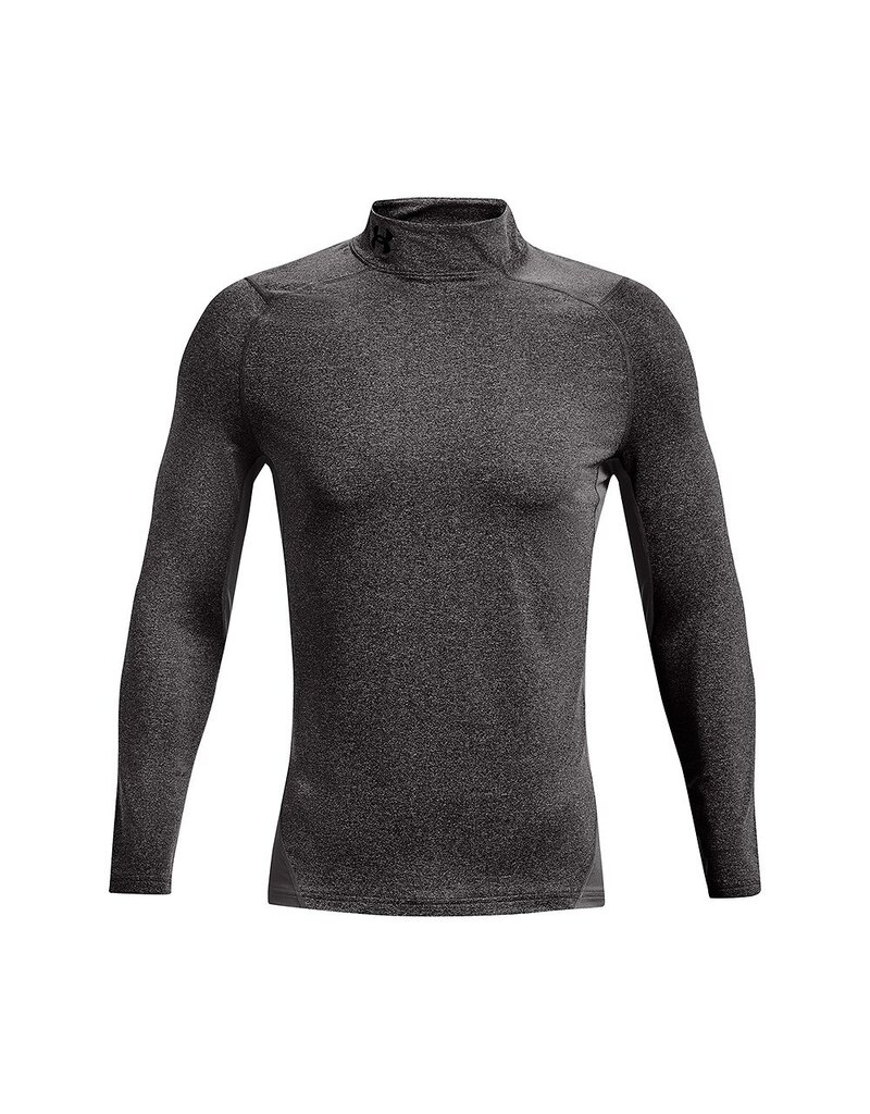 Under Armour UA CG Armour Fitted Mock // Light Heather // Zwart