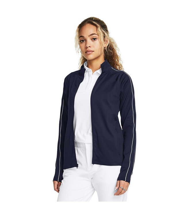 Under Armour Dames Golfjack UA Storm Midlayer met volledige rits - Donker Blauw