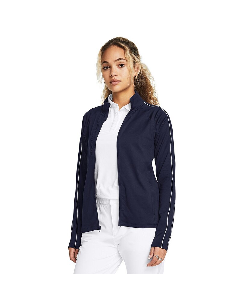 Under Armour Dames Golfjack UA Storm Midlayer met volledige rits - Donker Blauw