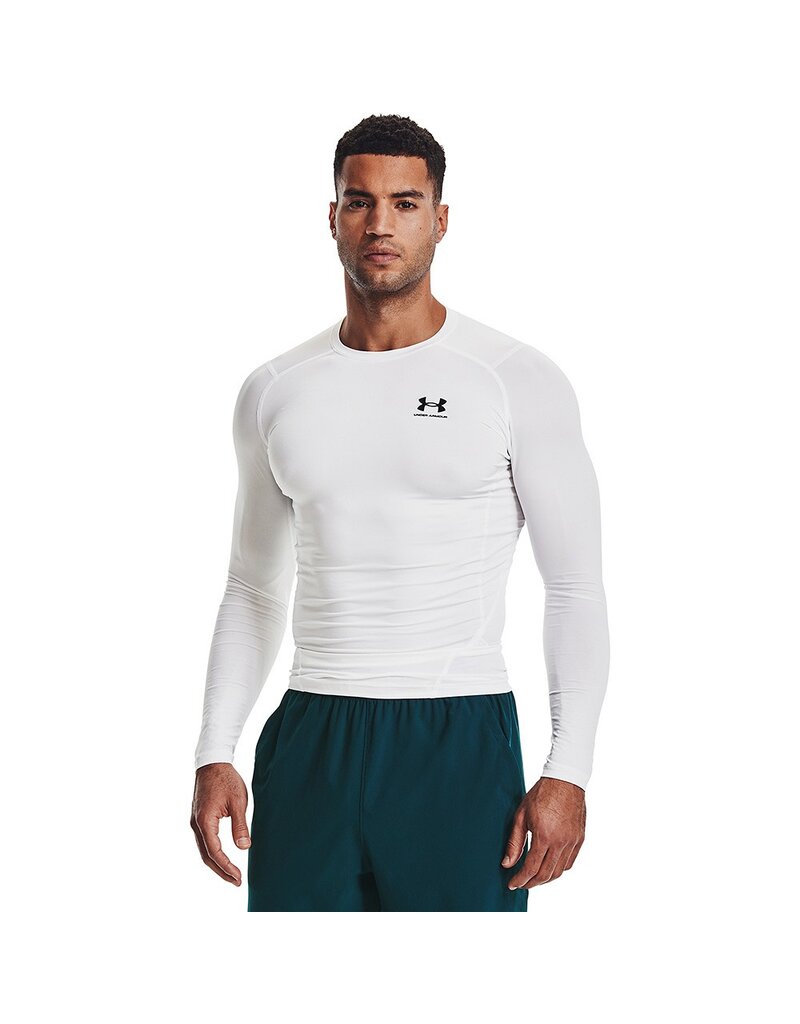Under Armour UA HG Armor Comp LS - Blanc - Homme