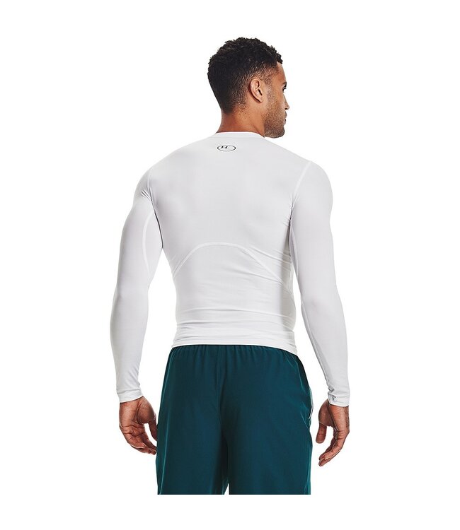 Under Armour UA HG Armor Comp LS - Blanc - Homme