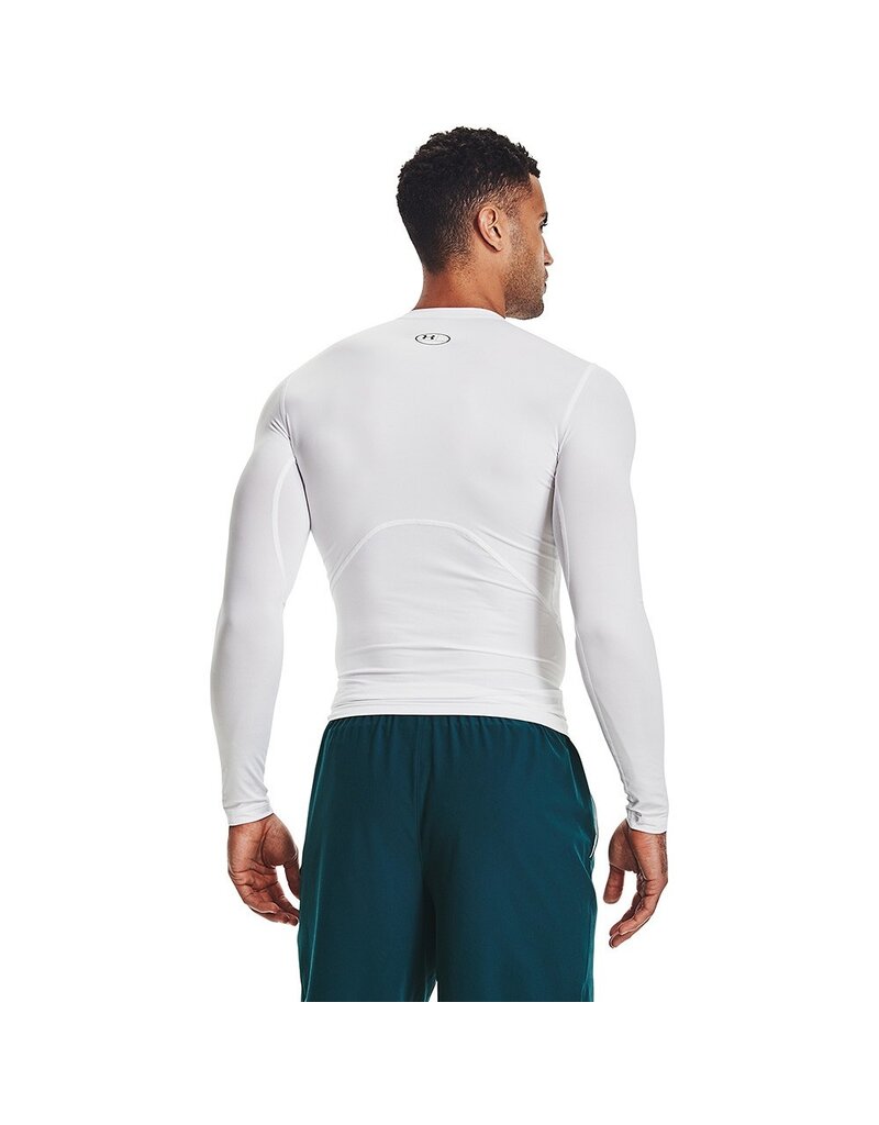 Under Armour UA HG Armor Comp LS- Blanco - Hombre