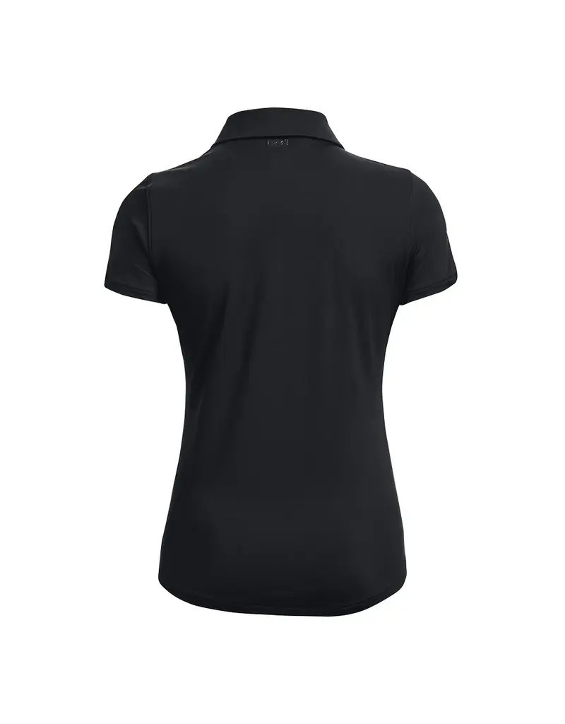 Under Armour UA Zinger Polo SS-Zwart / Licht Grijs / Metallic Zilver / Dames / Golf