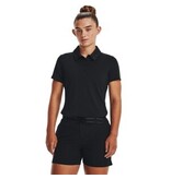 Under Armour UA Zinger Polo SS-Zwart / Licht Grijs / Metallic Zilver / Dames / Golf