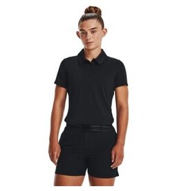 Under Armour UA Zinger Polo SS-Zwart / Licht Grijs / Metallic Zilver / Dames / Golf