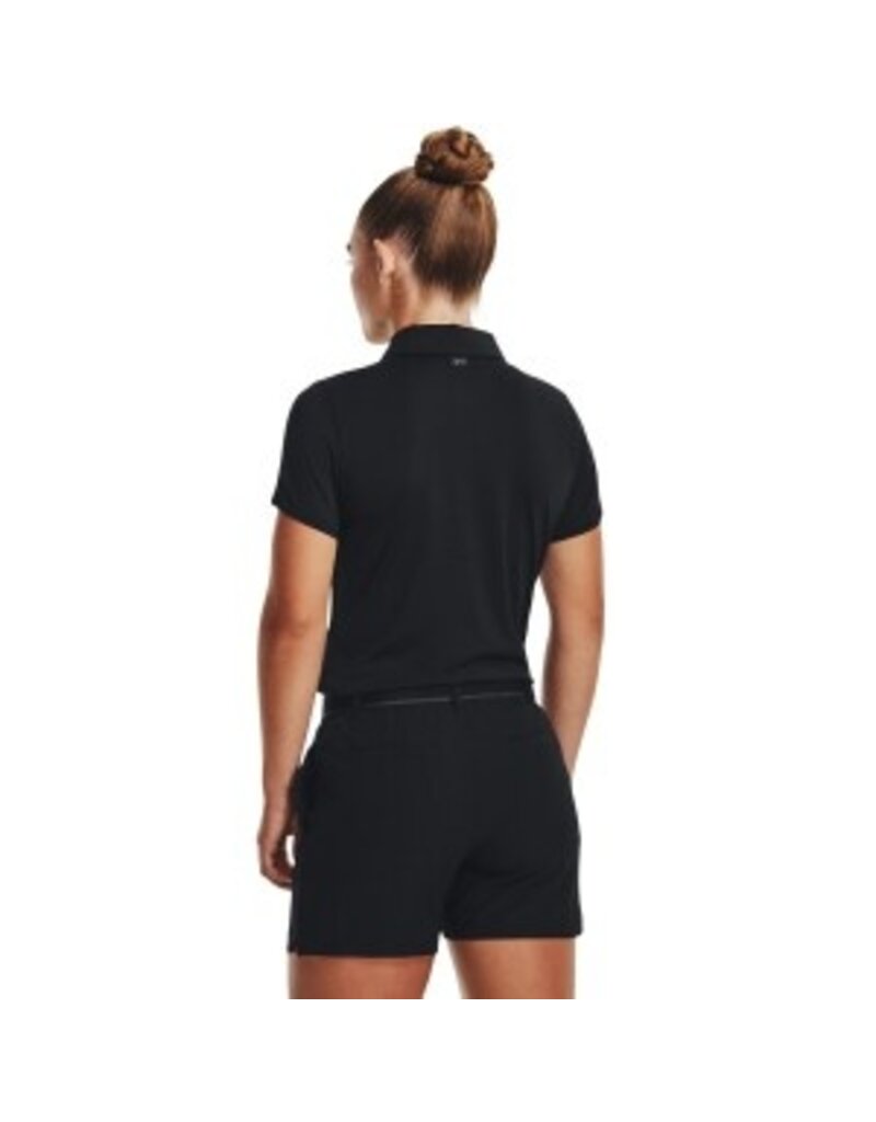 Under Armour UA Zinger Polo SS-Zwart / Licht Grijs / Metallic Zilver / Dames / Golf